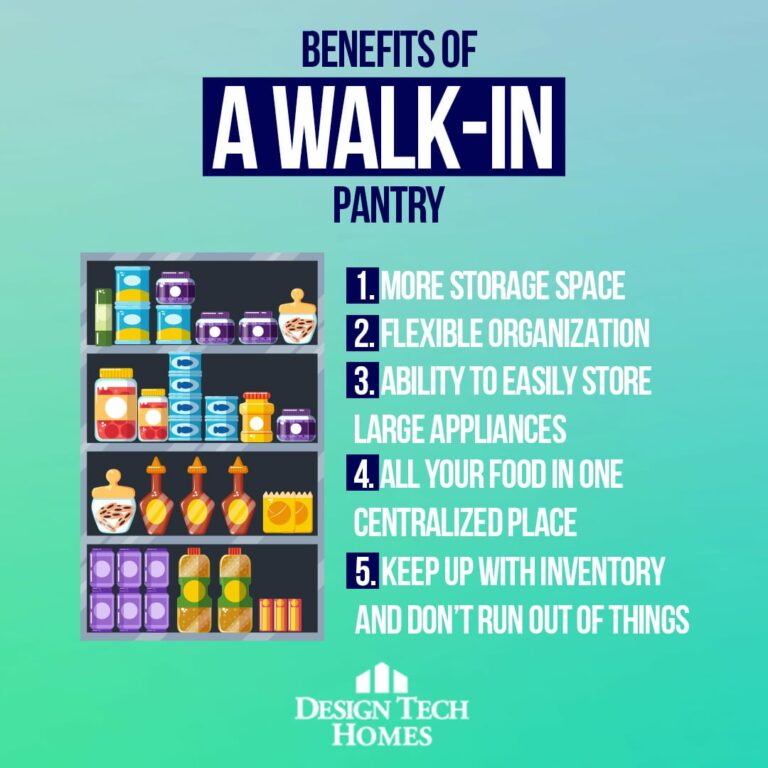 Benefits of a walk in pantry for finding the perfect floor plan.